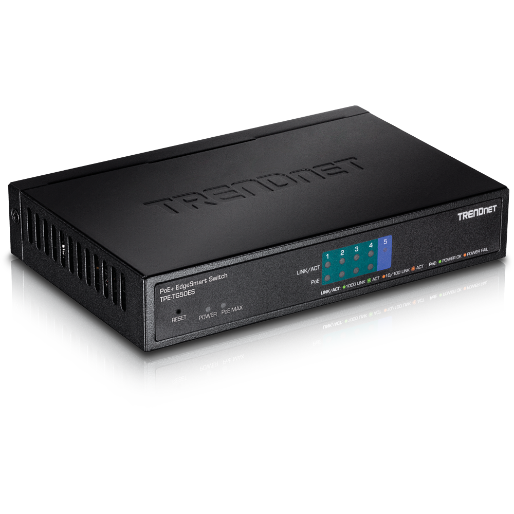 5 Port Gigabit EdgeSmart PoE