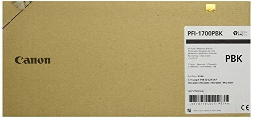 PFI-1700 P BLK PIGMENT INK TANK 700ML