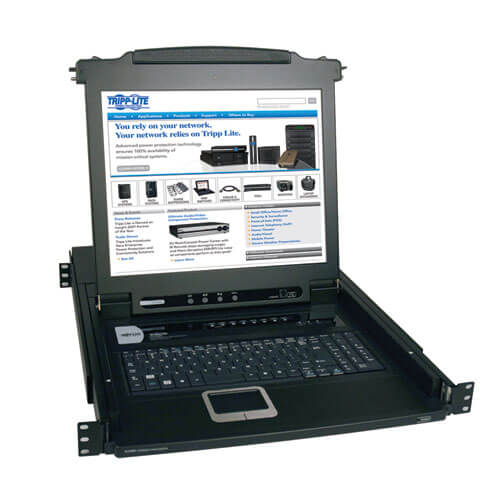 8PORT KVM RACK CONSOLE 17 LCD