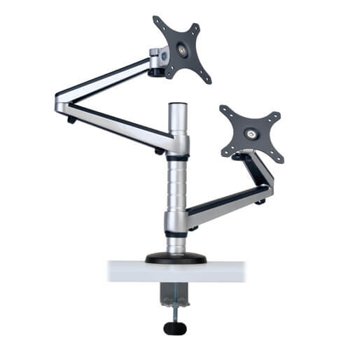 DUAL MONITOR DESK MOUNT 13-27IN
