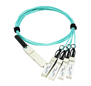 AXIOM 40GBASE-AOC QSFP+ TO 4 SFP+ ACTIVE OPTICAL CABLE CISCO COMPATIBLE, 10M