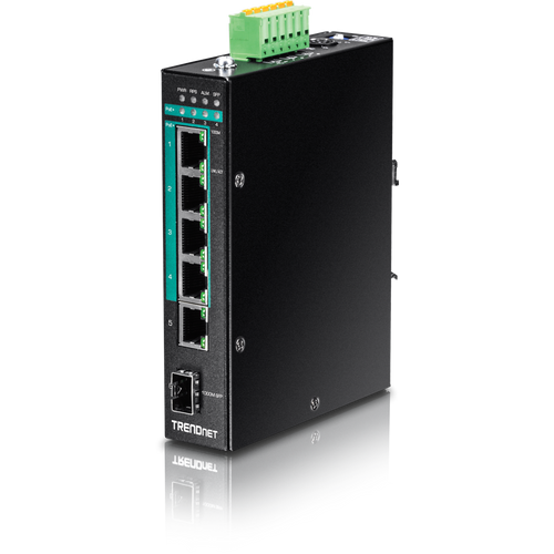 6-PORT HARDENED INDUSTRIAL GIGABIT POE+ LAYER 2 MANAGED DIN-RAIL SWITCH,LIMITED