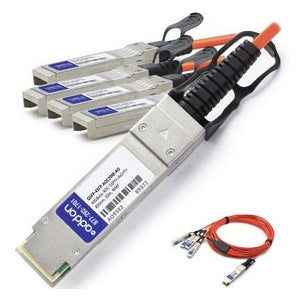 ADDON DELL COMPATIBLE TAA COMPLIANT 40GBASE-AOC QSFP+ TO 4XSFP+ DIRECT ATTACH CA
