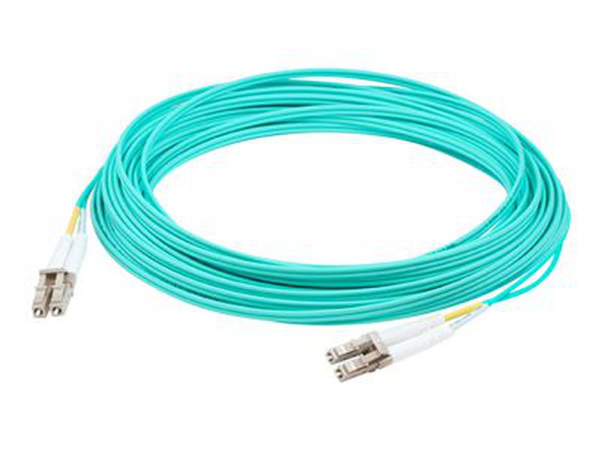 ADDON 85M LC (MALE) TO LC (MALE) STRAIGHT AQUA OM4 RISER FIBER PATCH CABLE