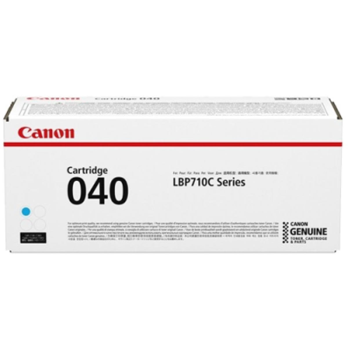 040 CYAN TONER CARTRIDGE - FOR USE WITH LBP712CDN - BLACK: YIELDS UP TO 6,300 PA