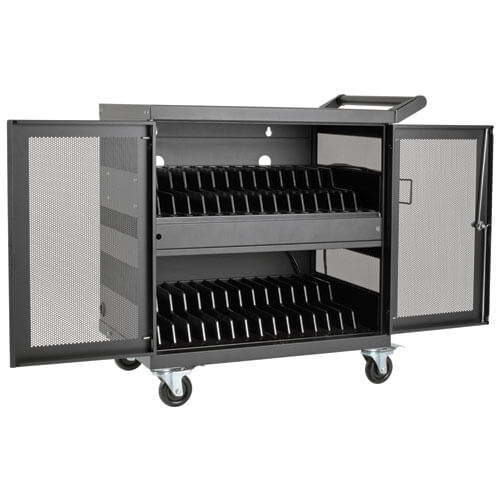 TRIPP LITE 32-PORT USB CHARGING CART STORAGE STATION FOR IPAD & ANDROID TABLETS,