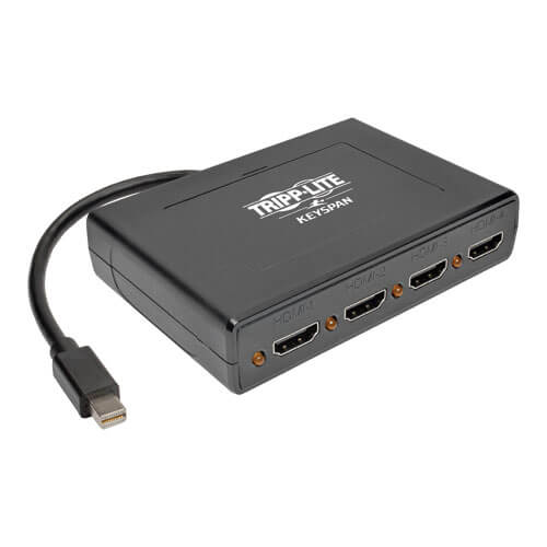 TRIPP LITE 4-PORT MINI DISPLAYPORT TO HDMI MULTI STREAM TRANSPORT HUB, MDP 1.2,