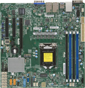 Supermicro Motherboard MBD-X11SSH-F-O E3-1200 v5 LGA1151 Socket H4 C236 PCI Express SATA MicroATX Retail
