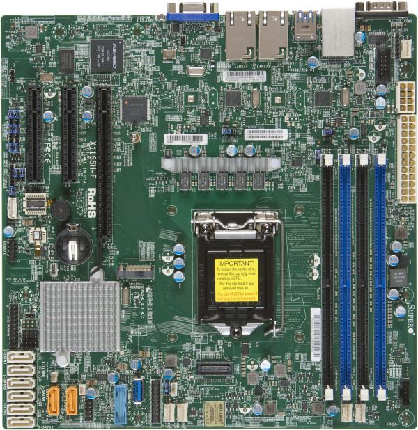 Supermicro Motherboard MBD-X11SSH-F-O E3-1200 v5 LGA1151 Socket H4 C236 PCI Express SATA MicroATX Retail