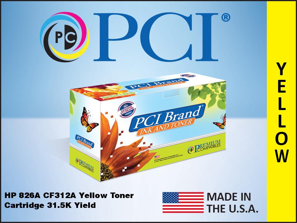 PCI REMAN HP 826A CF312A YELLOW TONER