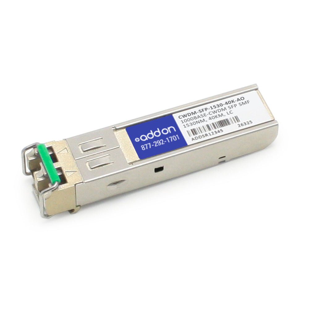 ADDON CISCO COMPATIBLE TAA COMPLIANT 1000BASE-CWDM SFP TRANSCEIVER (SMF, 1530NM,