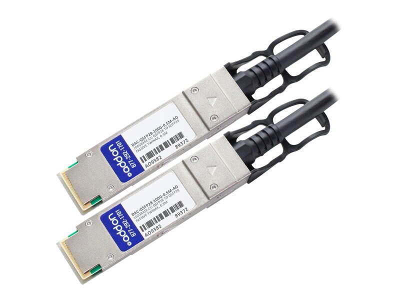 ADDON DELL DAC-QSFP28-100G-0.5M COMPATIBLE TAA COMPLIANT 100GBASE-CU QSFP28 DIRE