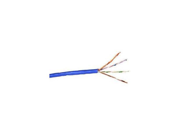 CAT5E SOLID CABLE 1000 FT BLUE PLENUM