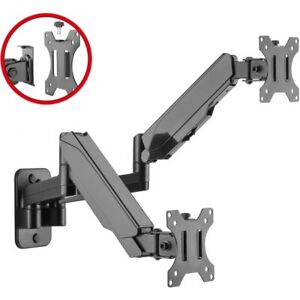 PREMIUM ALUMINUM GAS SPRING WALL MOUNT - DUAL MONITOR