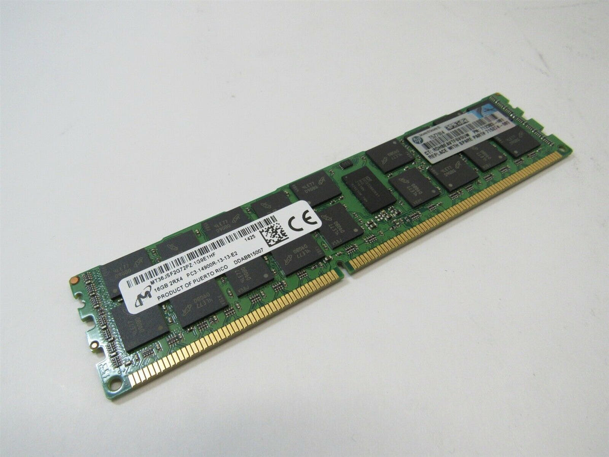 HPE 16GB: 1X16GB PC3 14900R DDR3