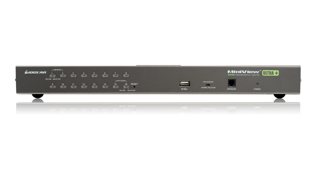 16 Port USB PS 2 Combo KVM