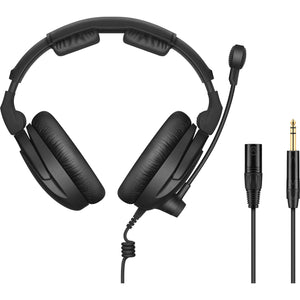 BROADCAST HEADSET WITH ULTRA-LINEAR HEADPHONE RESPONSE (DUAL SIDED, 64 OHM), MIC