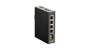 5-PORT UNMNGD INDUSTRIAL SWITCH INCL. 1 SFP PORT, -40C TO +75C