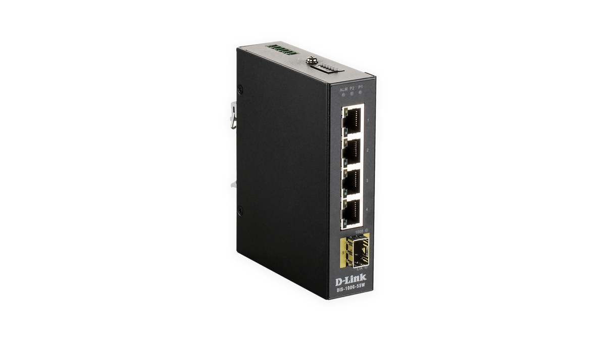D-Link NT DIS-100G-5SW 5PT UNMNGD Industrial Switch 1xSFP port -40C to +75C