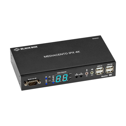 MEDIACENTO IPX 4K RECEIVER - HDMI, USB, SERIAL, IR, AUDIO