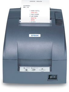 EPSON, TM-U220B, DOT MATRIX RECEIPT PRINTER, USB WITH DB9 SERIAL, EPSON DARK GRAY, AUTOCUTTER, POWER SUPPLY INCLUDED