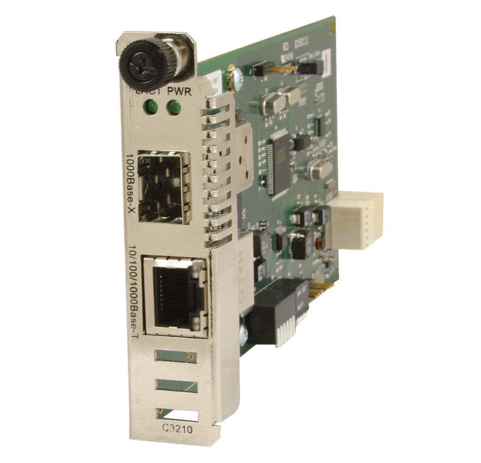 MEDIA CONVERTER- 10/100/1000BASE-T TO 1000BASE-X, SFP