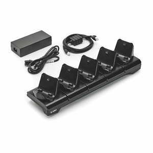 ZEBRA AIT, ACCESSORY, 5-SLOT PRINTER DOCKING CRADLE; ZQ300 SERIES; INCLUDES POWER SUPPLY AND US POWER CORD