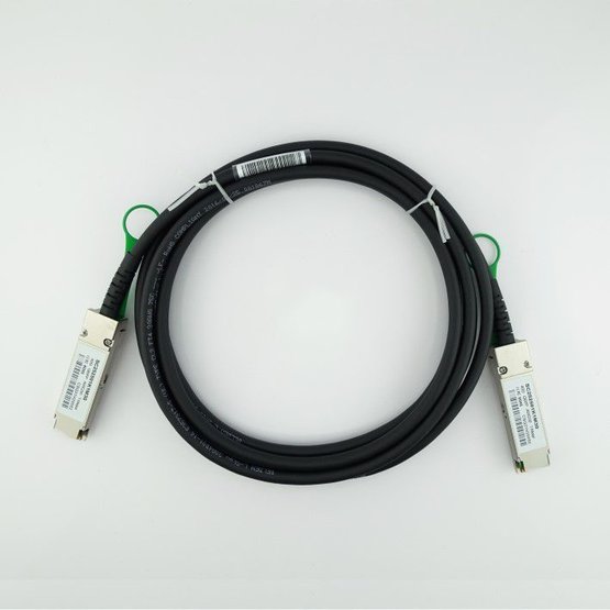 40 GIGABIT ETHERNET QSFP+ PASSIVE COPPER CABLE ASSEMBLY 1M LENGTH.