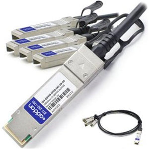 ADDON JUNIPER NETWORKS COMPATIBLE TAA COMPLIANT 100GBASE-CU QSFP28 TO 4XSFP28 DI