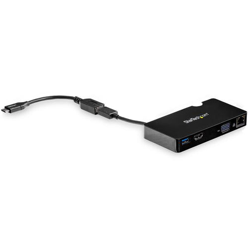 StarTech.com BNDDKT30CAHV notebook dock/port replicator USB 3.0 (3.1 Gen 1) Type-A Black