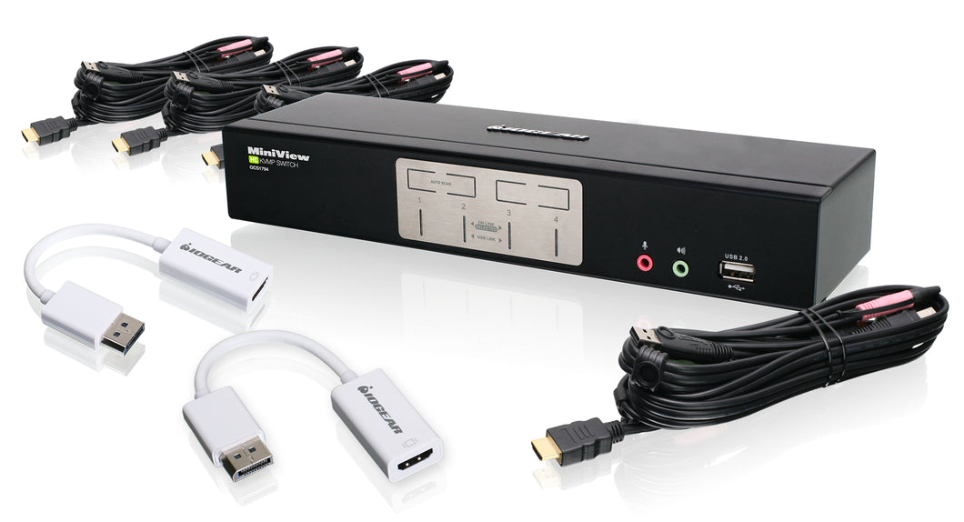 4Port HDMI and DisplayPort KVM