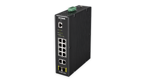 12-PORT MNGD INDUSTRIAL SWITCH, -40C TO +75C. POE, 240W BUDGET