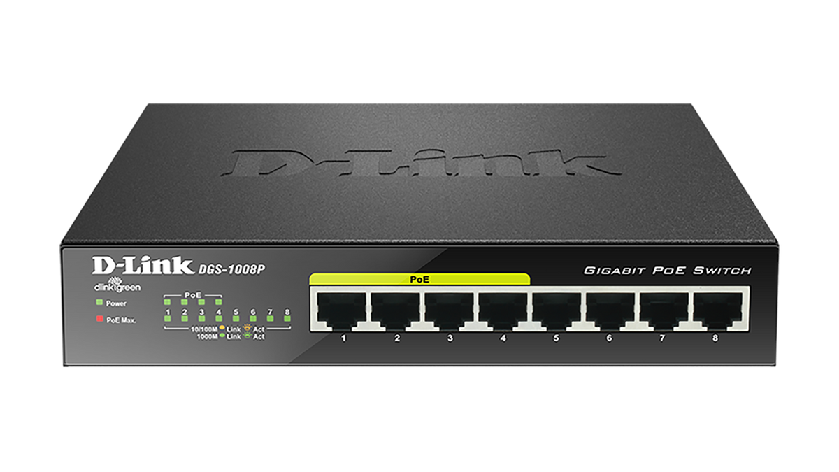 8-PORT GIGABIT UNMANAGED DESKTOP SWITCH WITH 4 POE PORTS