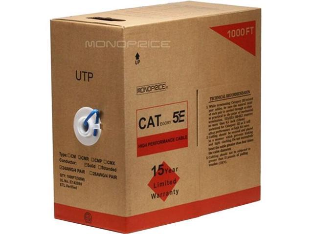 CAT5E UTP SOLID (CMR) 1000FT - BLUE