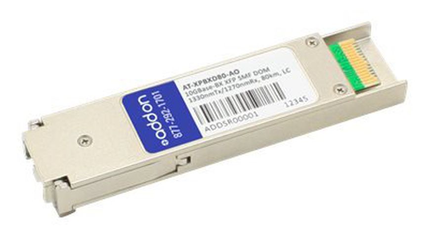 ADDON ALLIED TELESIS COMPATIBLE TAA COMPLIANT 10GBASE-BX XFP TRANSCEIVER (SMF, 1