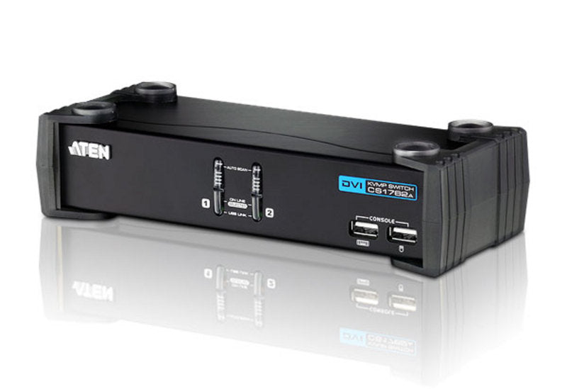 2-PORT DVI KVMP WITH USB2.0 PERIPHERAL