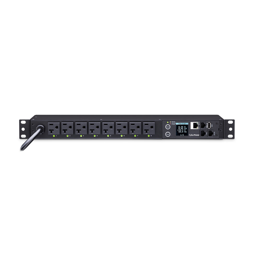 120V 8 OUTLET NEMA 12FT CORD 1U 3YR WTY