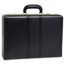 COUGHLIN BLACK LEATHER ATTACHE