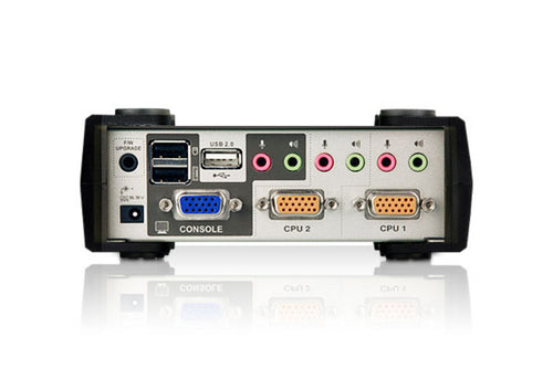 THE CS1732B IS A TWO PORT KVMP SWITCH COMBINED WITH A TWO-PORT USB 2.0 HUB. AS A