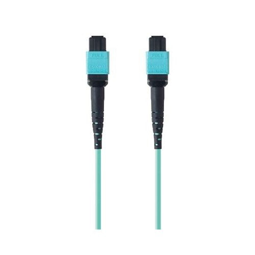 MTP TO MTP FIBER OPTIC CABLE; MTP/MTP; 50/125; OM3; PLENUM;1 METER