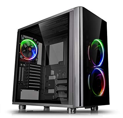 Thermaltake Case CA-1H8-00M1WN-01 View 31 TG RGB Mini ITX Mid Tower Black Retail