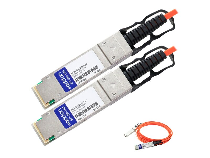 ADDON MELLANOX MC220731V-003 COMPATIBLE TAA COMPLIANT 56GBASE-AOC QSFP+ TO QSFP+