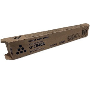 RICOH PRINT CARTRIDGE BLACK SP C840A FOR USE IN SPC840DN, SPC842DN PAGE YIELD 43