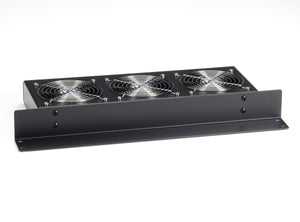 FAN TRAY - HORIZONTAL, RACKMOUNT, 1U, 19IN, (3) FANS, 220V, GSA, TAA, 45 DAY STA