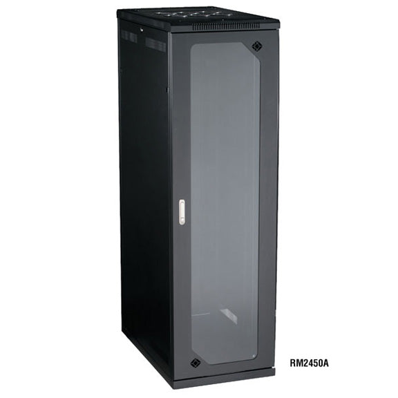 CABINET 42U 24"W X 40"D TEMP GLASS
