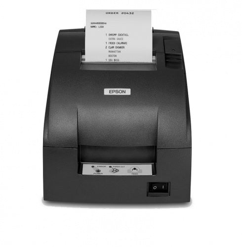 EPSON, TM-U220D, DOT MATRIX RECEIPT PRINTER, USB (NO DM, NO HUB), EPSON DARK GRAY,NO AUTOCUTTER, POWER SUPPLY INCLUDED, REPLACES PART # C31C515A8741,