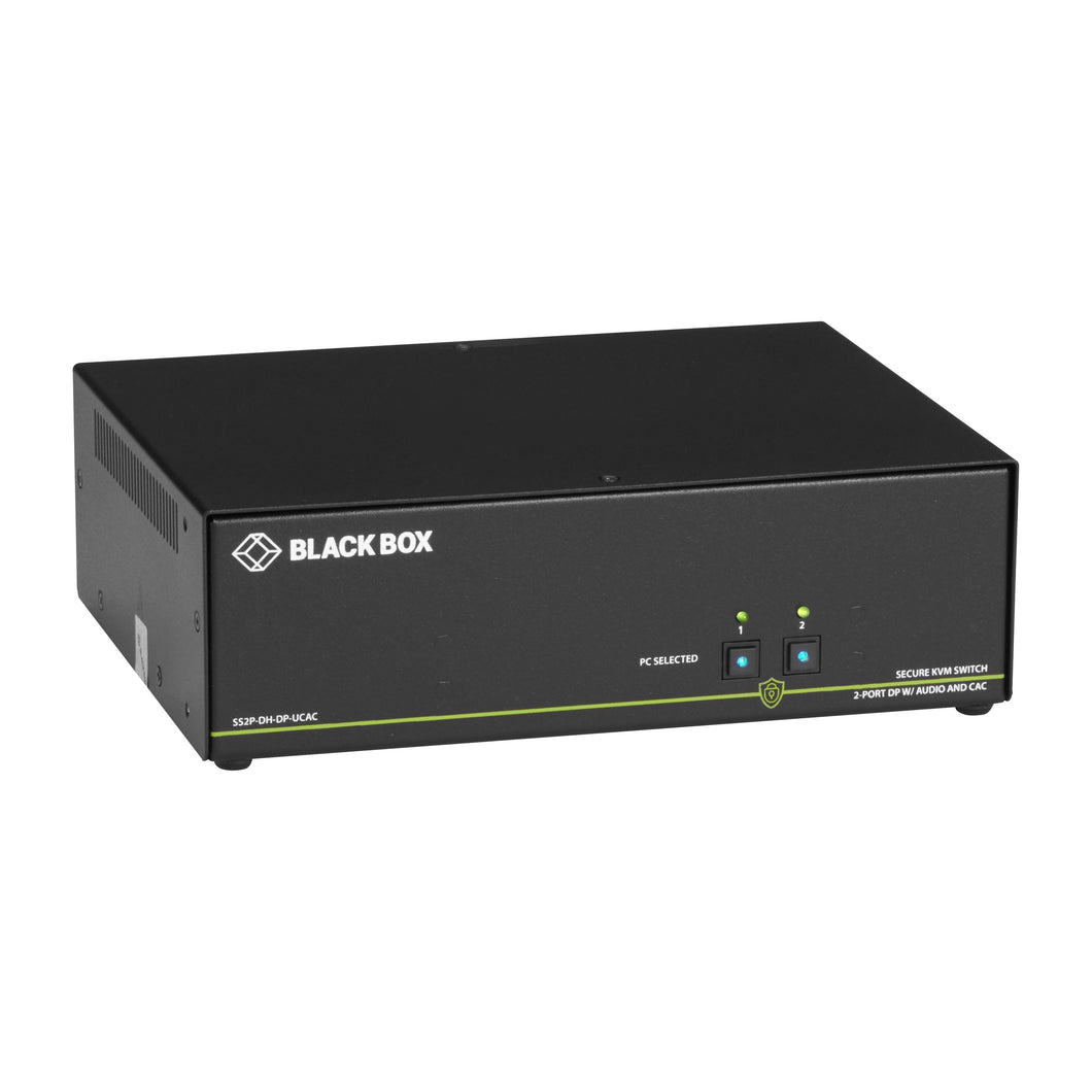 SECURE NIAP 3.0 KVM SWITCH - DUAL-HEAD, DISPLAYPORT, CAC, 4K, 2-PORT