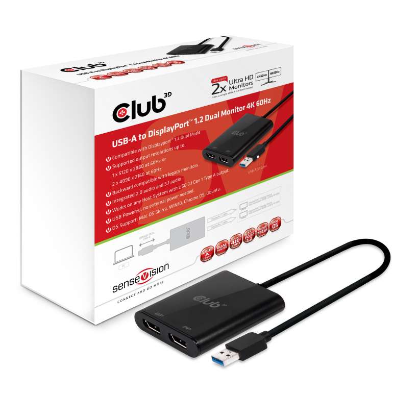 USB A 3.1 GEN 1 TO DP 1.2 DUAL MONITOR SUPPORT 4K60HZ.IS A UNIQUE PRODUCT THAT A