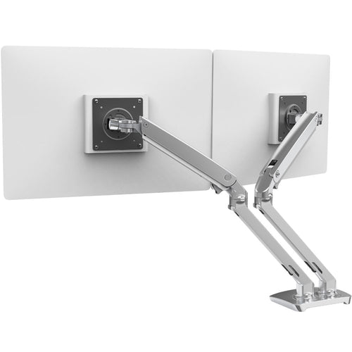 MXV DESK DUAL MONITOR ARM (POLISHED ALUMINUM)