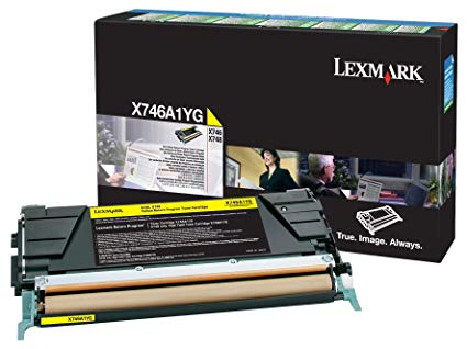 LEXMARK X746A1YG YELLOW RETURN PROGRAM TONER CARTRIDGE FOR USE IN X746,748 ESTIM